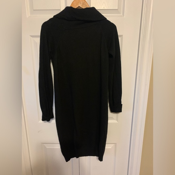 massimo dutti black cowlneck dress - Picture 4 of 7